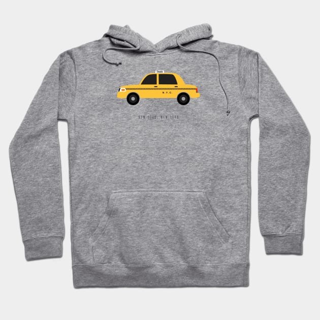 New York City, NYC Yellow Taxi Cab Hoodie by lymancreativeco